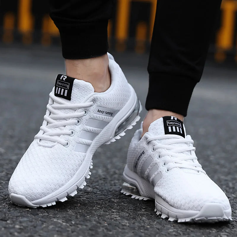 New Men Shoes Casual White Sneakers Mens Trainers Air Cushion Men Sneakers Leisure Blue Shoes Men Tenis Masculino sneakers