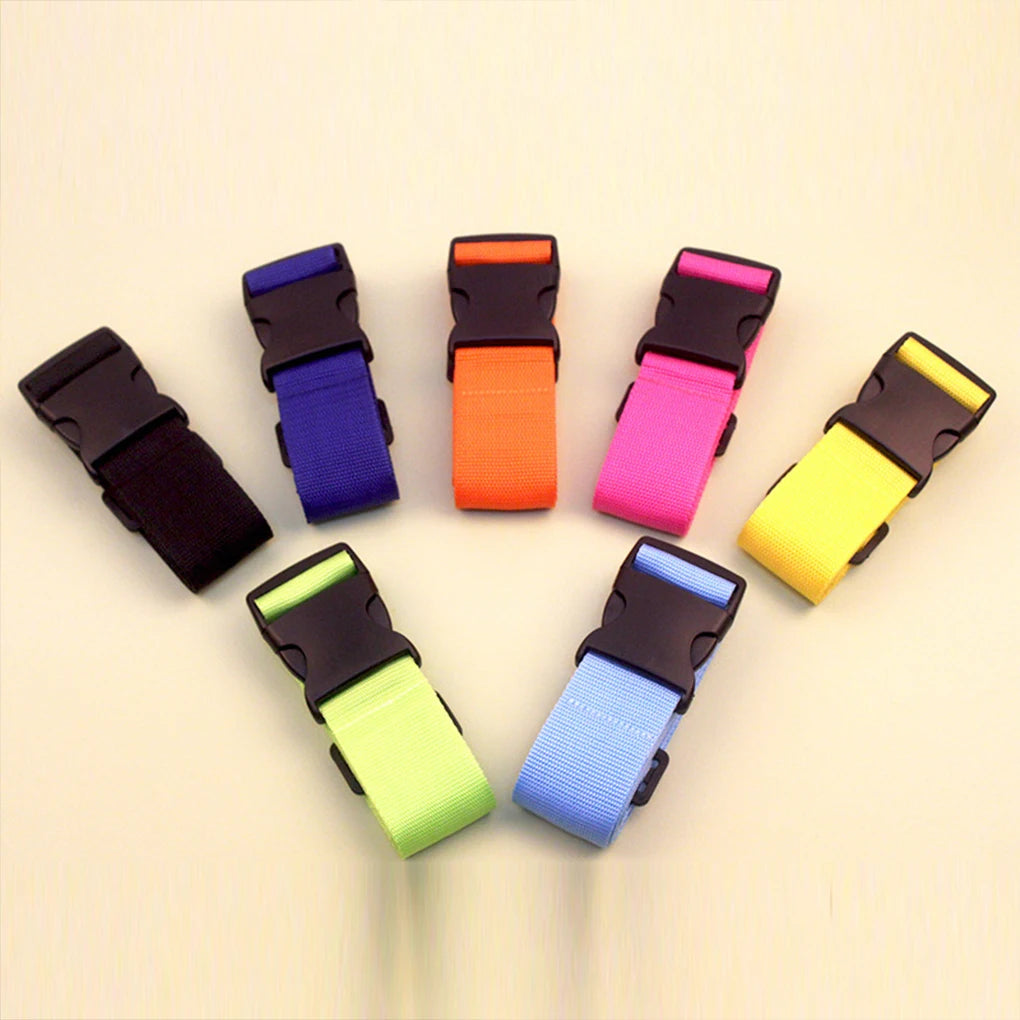 Nylon Heavy-duty Adjustable Luggage Straps For Secure And Convenient Travel Luggage Straps Travel rainbow colors