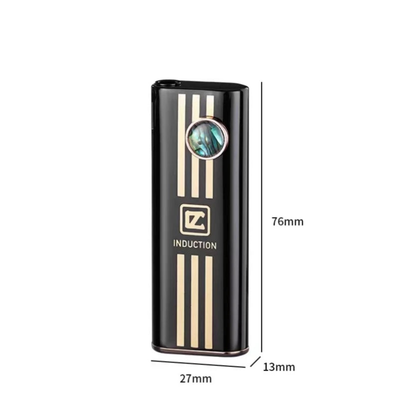 Creative Shell Silent Electronic Ignition Inflatable Lighter Metal Body Open Flame Portable Butane Gas Lighter Gadget Men's Gift