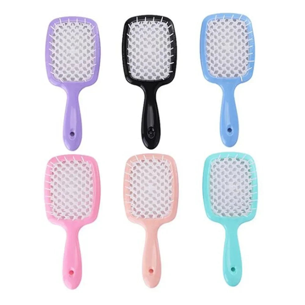 Tangled Hair Comb Detangling Hair Brush Massage Combs Hollow Out Wet Curly Hair Brushes Barber Comb Salon Hair Styling Tools