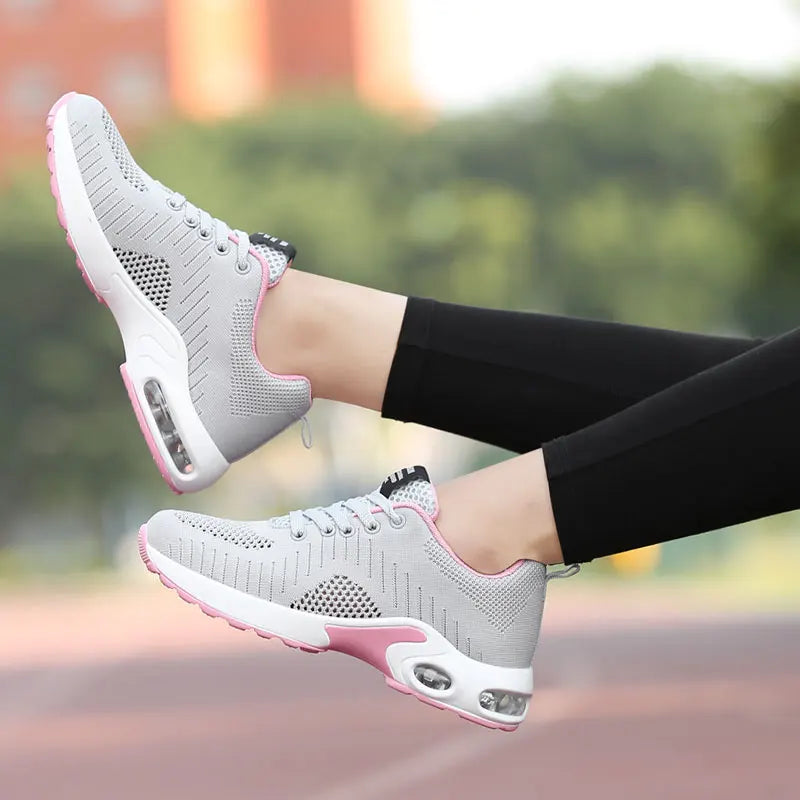 2022 Cushioning Red Women Sneakers Mujer Casual Shoes 2020 Professional Sport Woman Breathable Female Walking Trainers Purple
