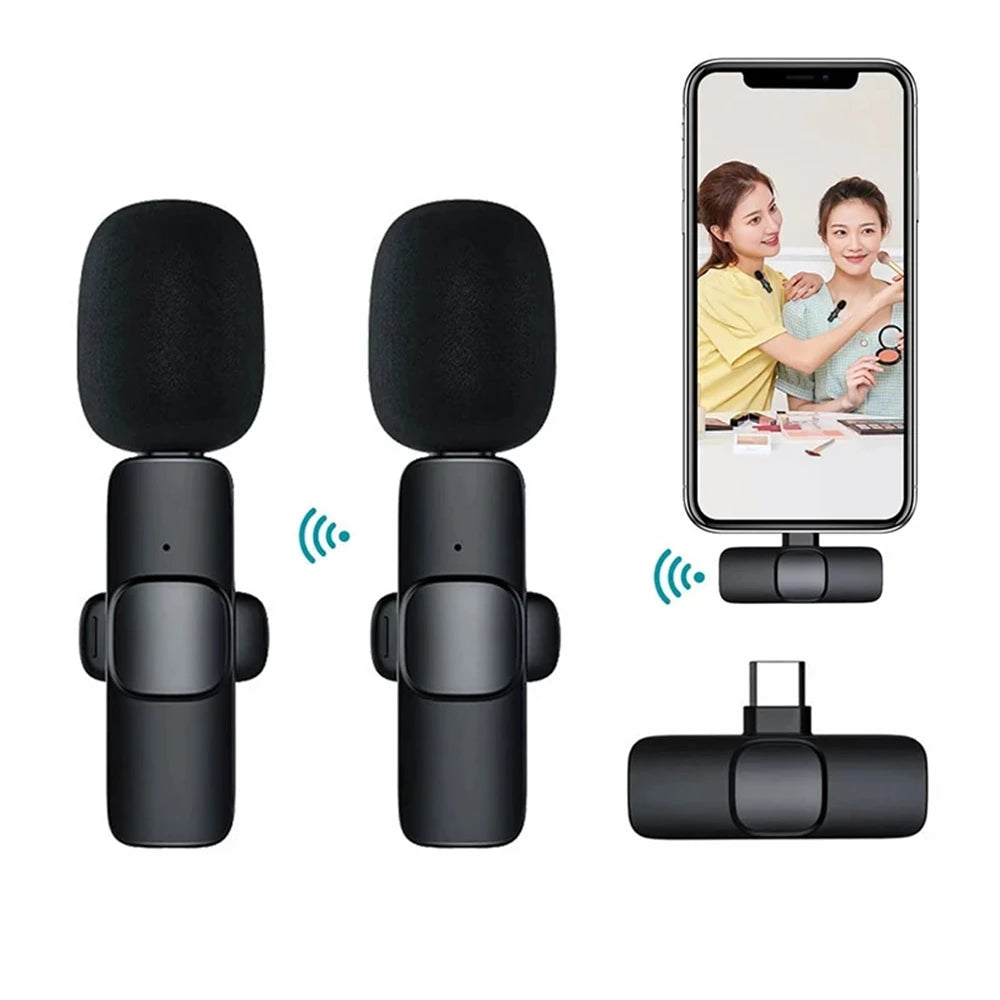 Vothoon Wireless Lavalier Lapel Microphone for iPhone iPad Android Phone Recording Mic for Interview Video Podcast Vlog YouTube