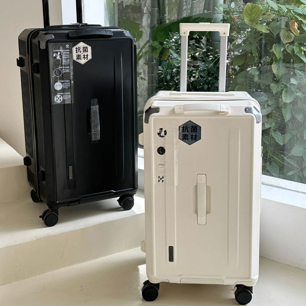 Luggage Box 22 26 28 30 32 Inch Universal Wheels Thickened Trolley Box Travel Box Women Men Trunk Travel Suitcase Zipper Design