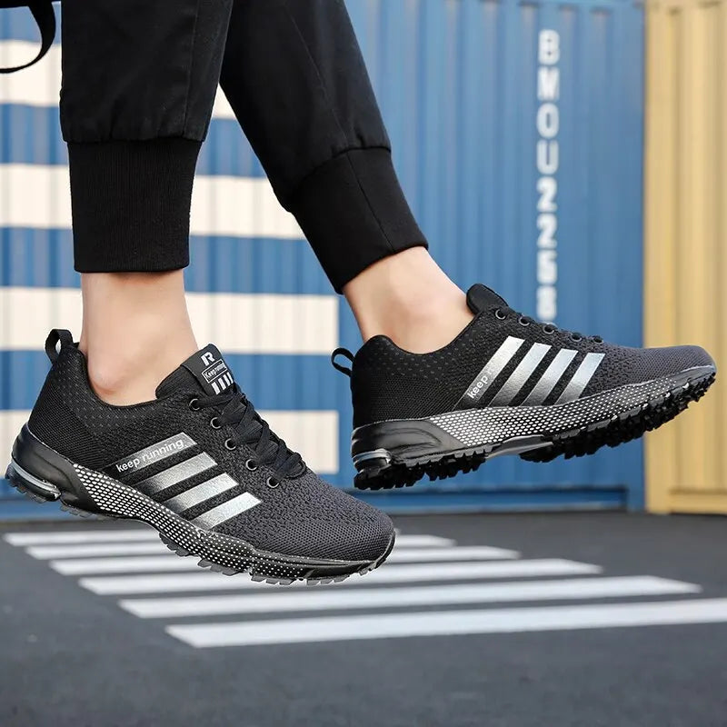 Men Running Shoes Breathable Outdoor Sports Shoes Lightweight Sneakers for Men Tenis Comfortable Athletic Training Footwear