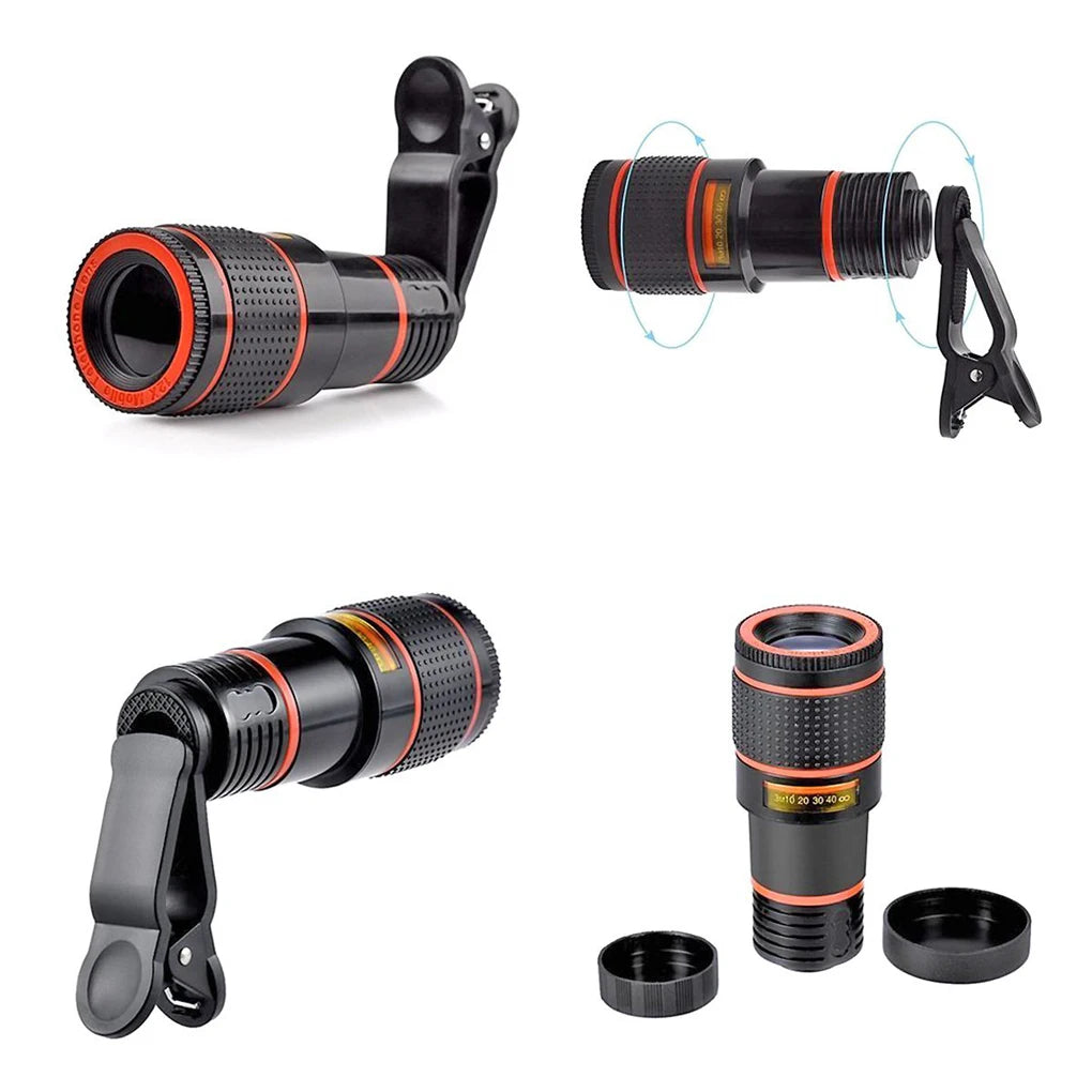 Universal Professional Clip-on Mobile Phone Camera Lens Telephoto Lenses with Clip Photography High Configuration Accessory