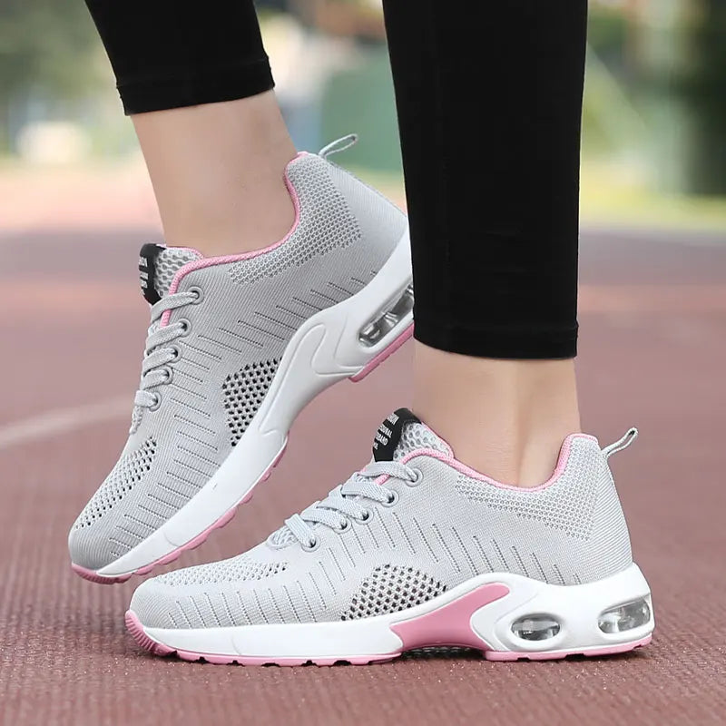 2022 Cushioning Red Women Sneakers Mujer Casual Shoes 2020 Professional Sport Woman Breathable Female Walking Trainers Purple