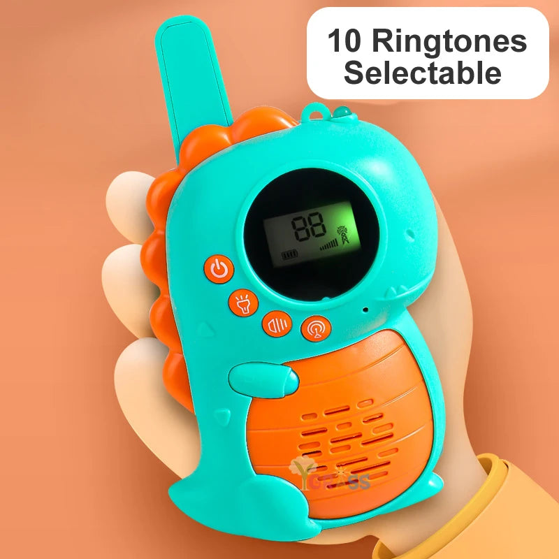 Walkie Talkie 2PCS Electronic Toys Children's Gadgets Radio Phone 3km Range Professional Toki For Kids Birthday Gifts Boys Girls