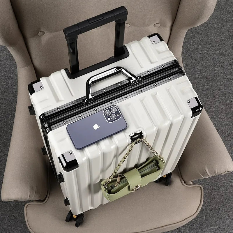 TIUMIU Luggage Women's suitcase High appearance level men's new quiet strong durable men's password rod box large capacity