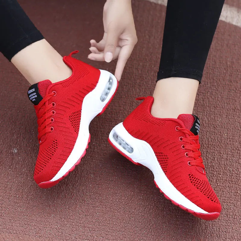 2022 Cushioning Red Women Sneakers Mujer Casual Shoes 2020 Professional Sport Woman Breathable Female Walking Trainers Purple