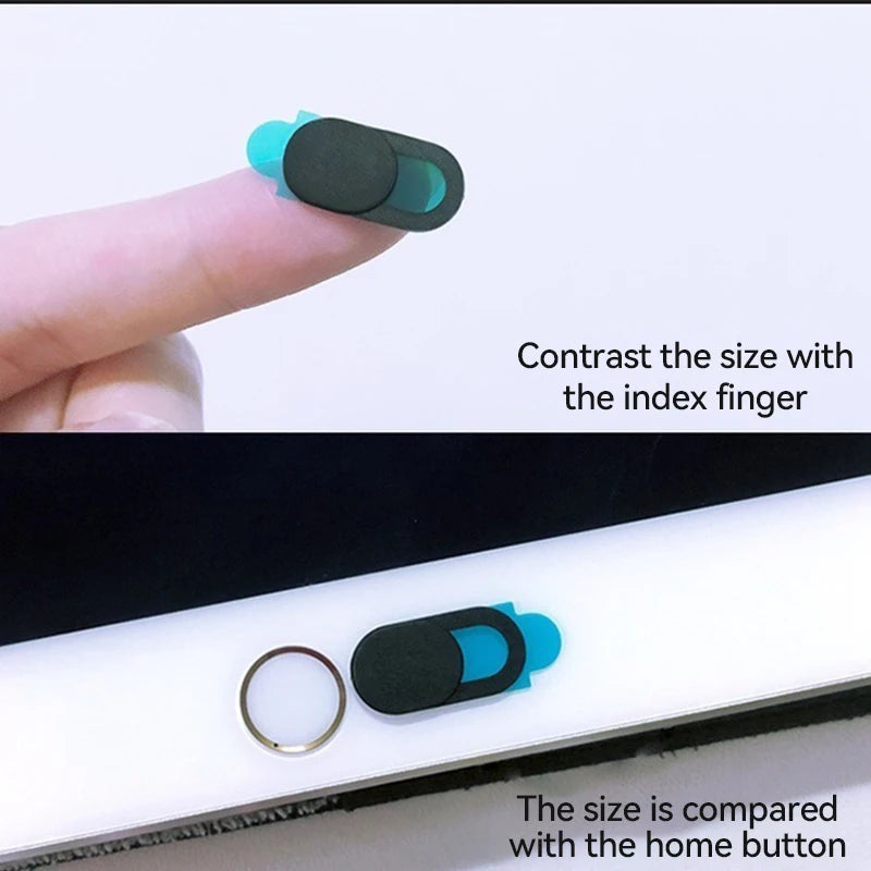 Webcam Cover Shutter Magnet Slider Plastic Camera Cover For IPad Tablet Web Laptop Pc Camera Mobile Phone Lenses Privacy Sticker