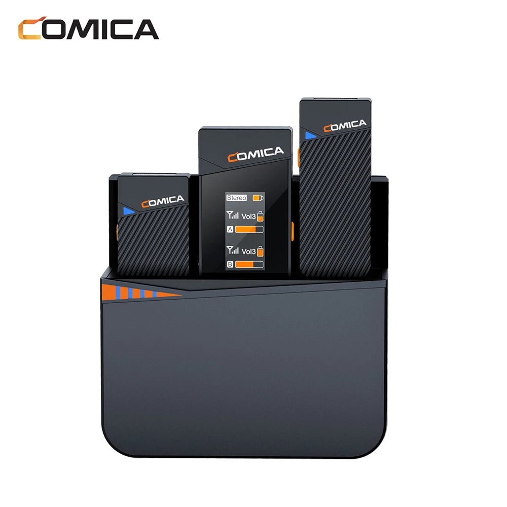 Comica Vimo C3 2.4G Wireless Lavalier Microphone Vimo C Lapel Mic for Smartphone Laptop Camera Podcast Interview Vlogger YouTube