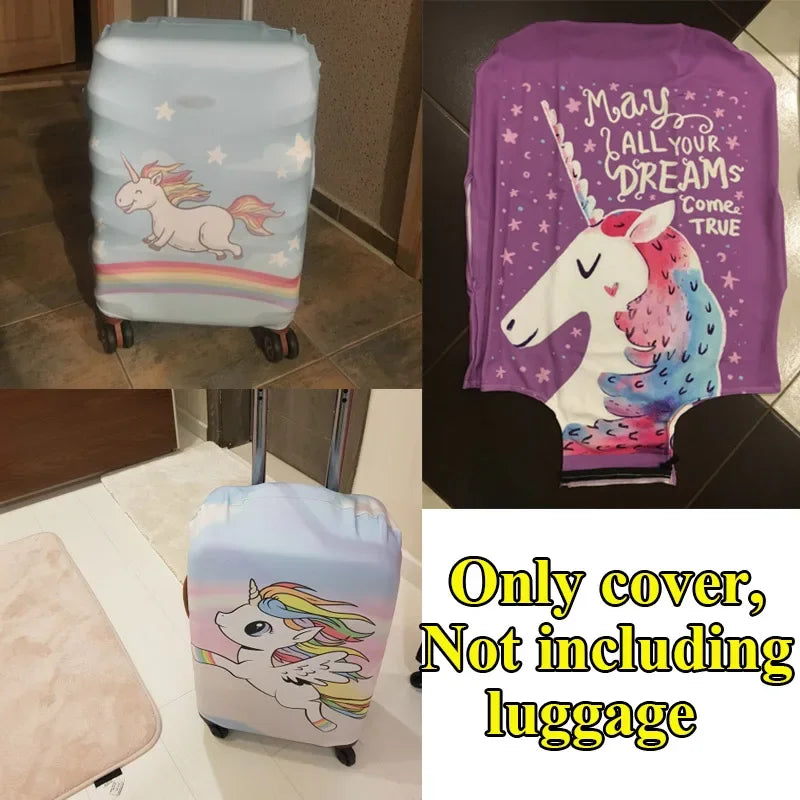 British Style Travel Suitcase Covers Women Elastic Scene Luggage Protective Covers valise bagages roulettes Vintage Covers
