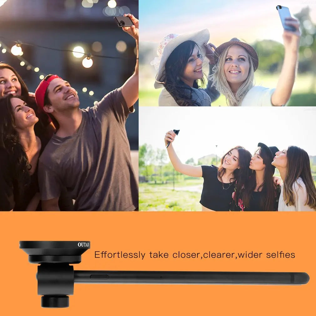 OUTAD 120° Wide Angle/Micro Lens 2 in 1 for Clip-on Cell Phone Camera Lenses Kit for Samsung for Android Smartphones
