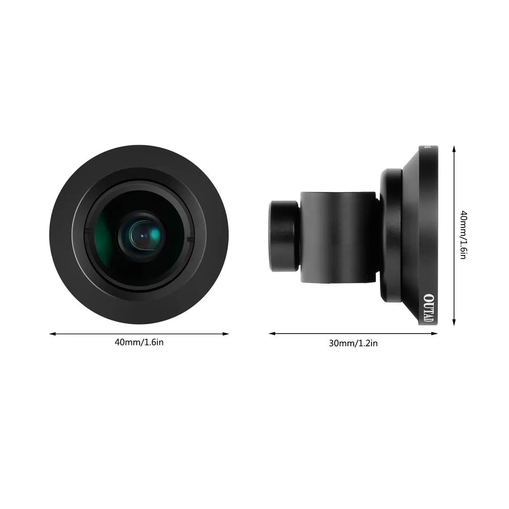 OUTAD 120° Wide Angle/Micro Lens 2 in 1 for Clip-on Cell Phone Camera Lenses Kit for Samsung for Android Smartphones