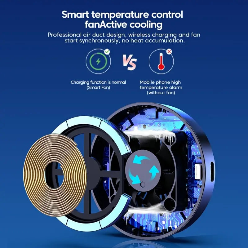 Essager RGB Magnetic Car Phone Holder Qi 15W Wireless Charger Car For iPhone 14 13 Pro Max Samsung Phone Holder Stand