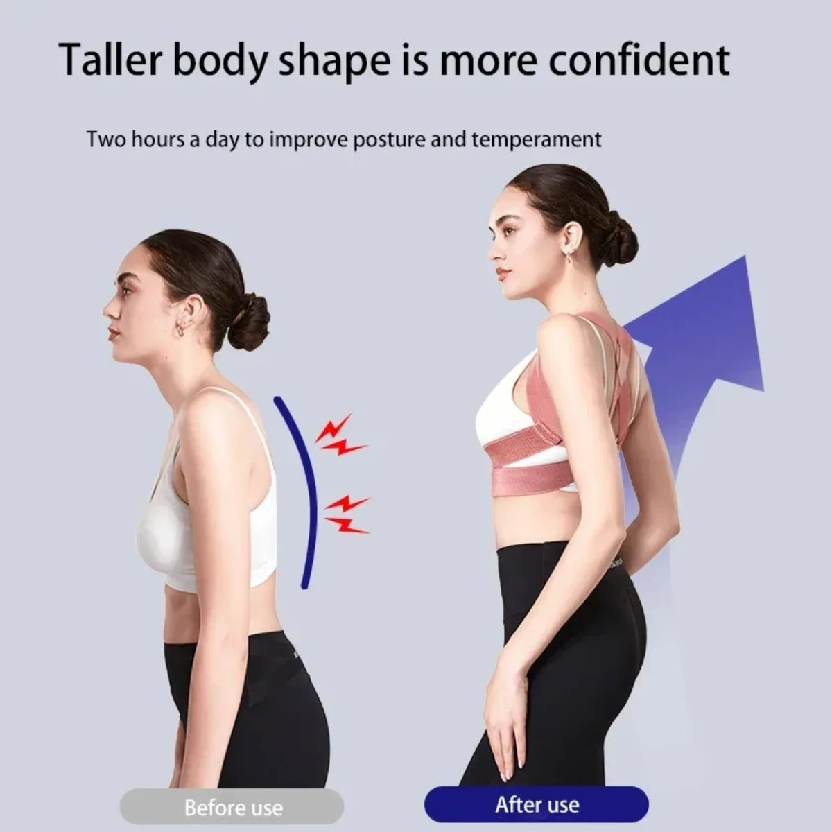 Invisible Elastic Posture Corrector Belt, Hunchback Relief Lumbar Spine Support for Men Women